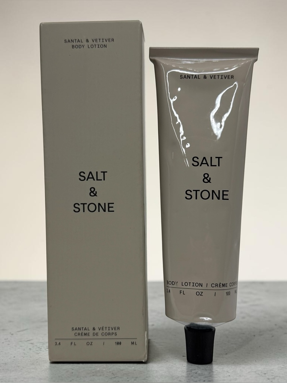 Salt & Stone Body Lotion Santal & Vetiver 3.4 oz Hydrating Vegan Moisturizer